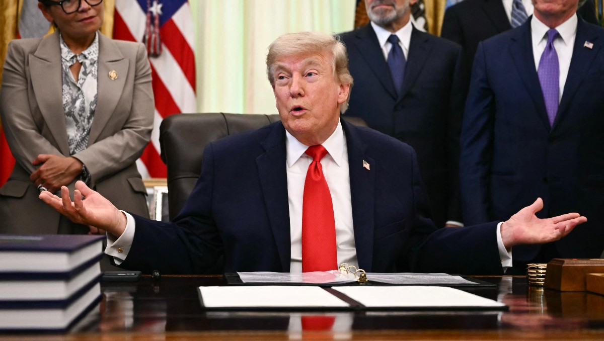 El presidente Trump habló del tema durante un acto de apoyo al gobernador de Georgia | Foto: AFP