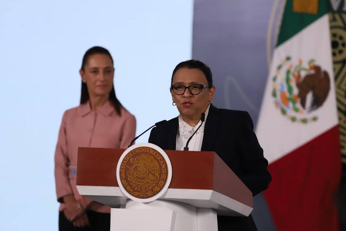Rosa Icela Rodríguez aseguró que habrá seguridad para aficionados del Mundial. | Foto: Octavio Hoyos