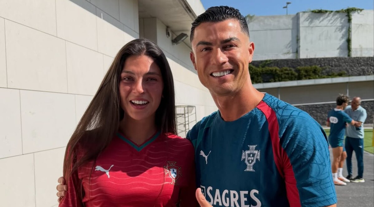 Celine Dept conoce a Cristiano Ronaldo (Instagram @celine.dept)
