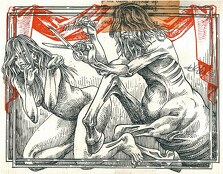 Ex libris: La ‘toilette’ de la Bacante. Ilustración del artista visual Eko.