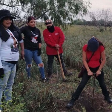 Madres buscadoras del colectivo Amor por los Desaparecidos
