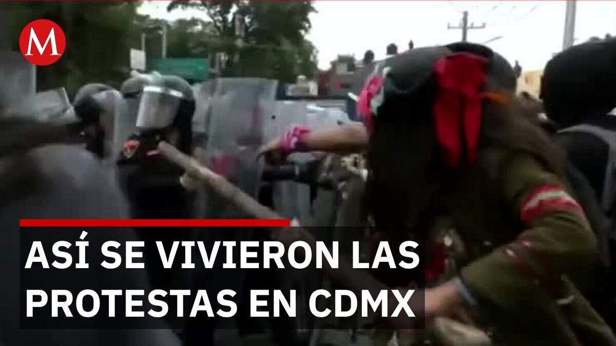 México celebra gol en el Mundial mientras policía se enfrentan con manifestantes
