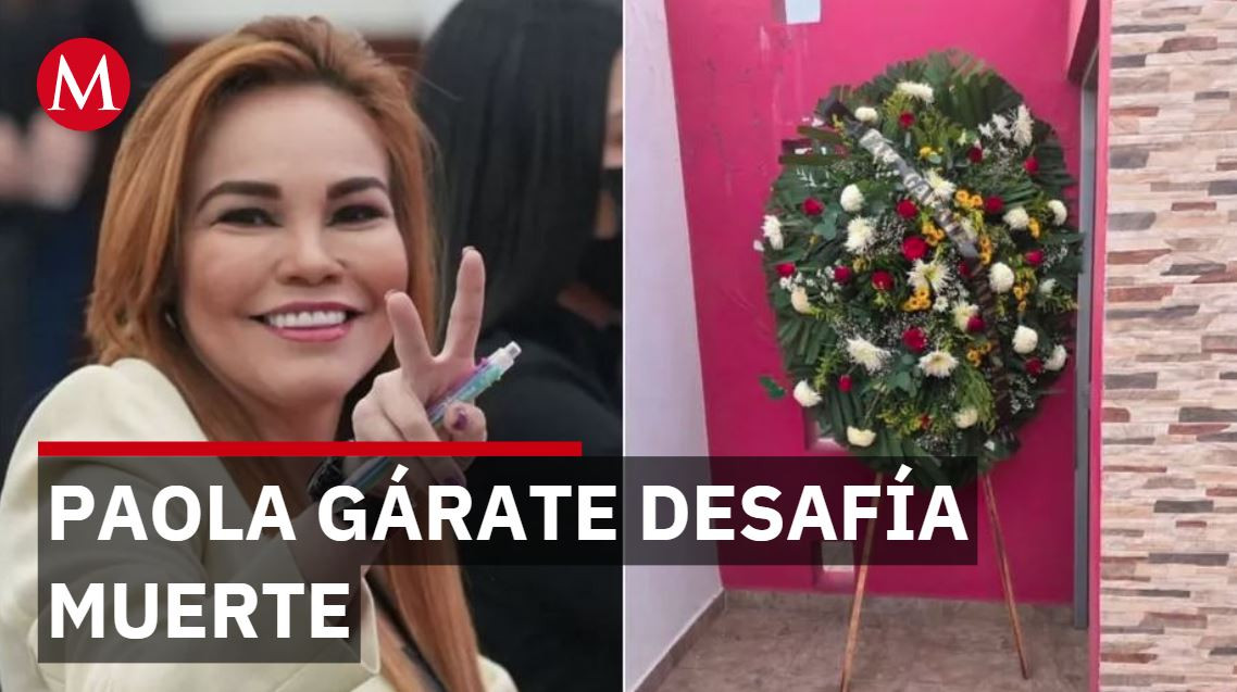 Paola Gárate desafía amenaza de muerte mientras fiscalía investiga quién dejó corona fúnebre