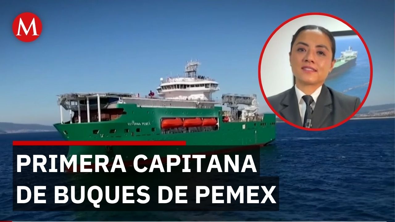 Pemex presenta a su primera mujer capitán de buque tanque de 50 mil toneladas