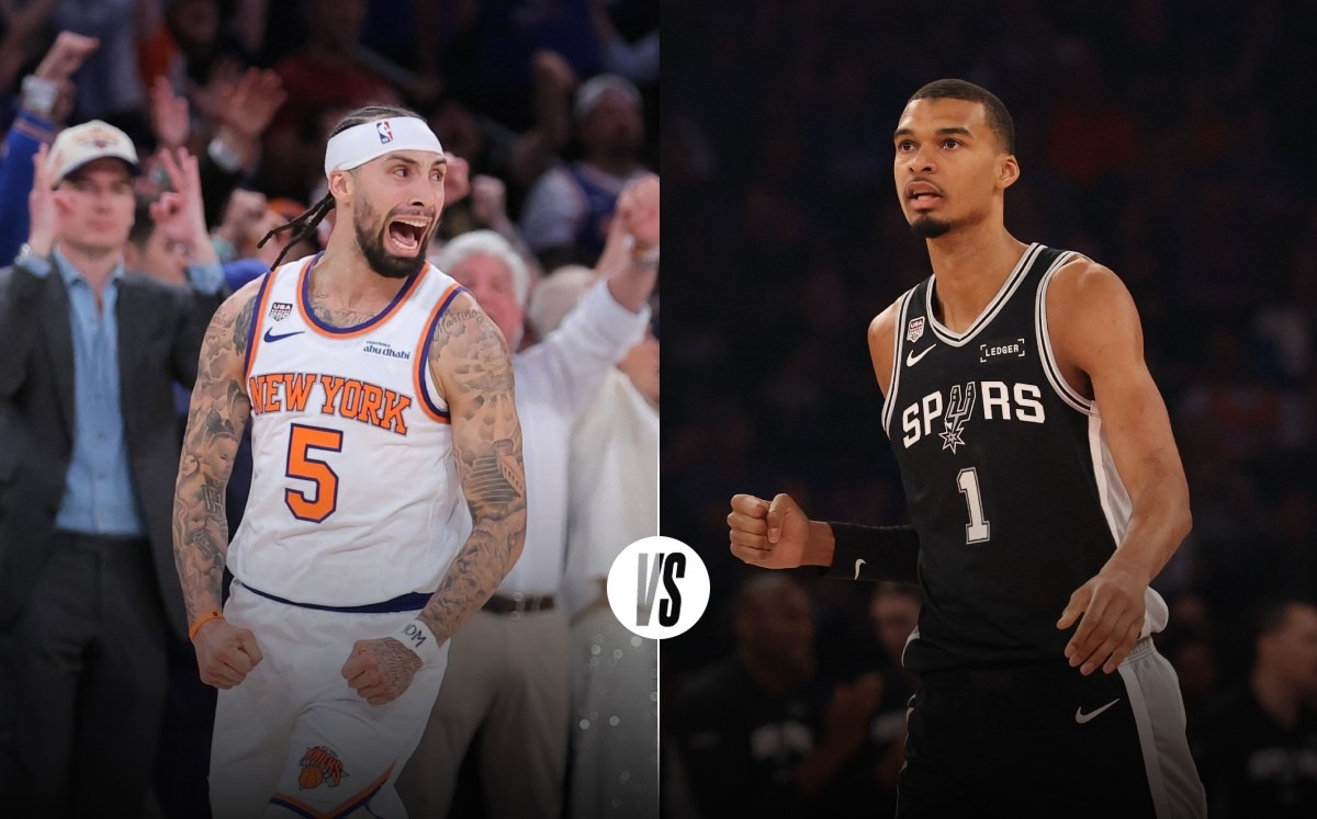 San Antonio Spurs vs New York Knicks: a qué hora y dónde ver EN VIVO juego 5 de Finales de la NBA 2026 (Reuters)