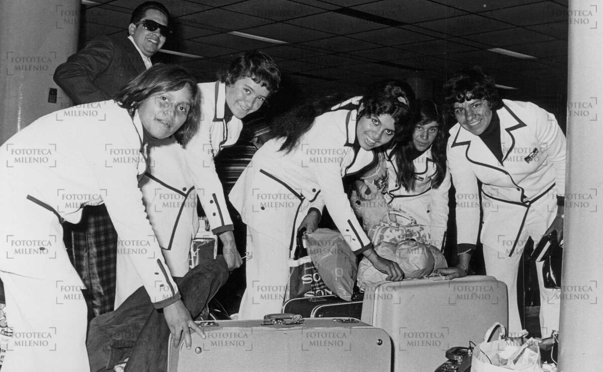 La selección mexicana femenil en los años setenta. (Fototeca MILENIO)