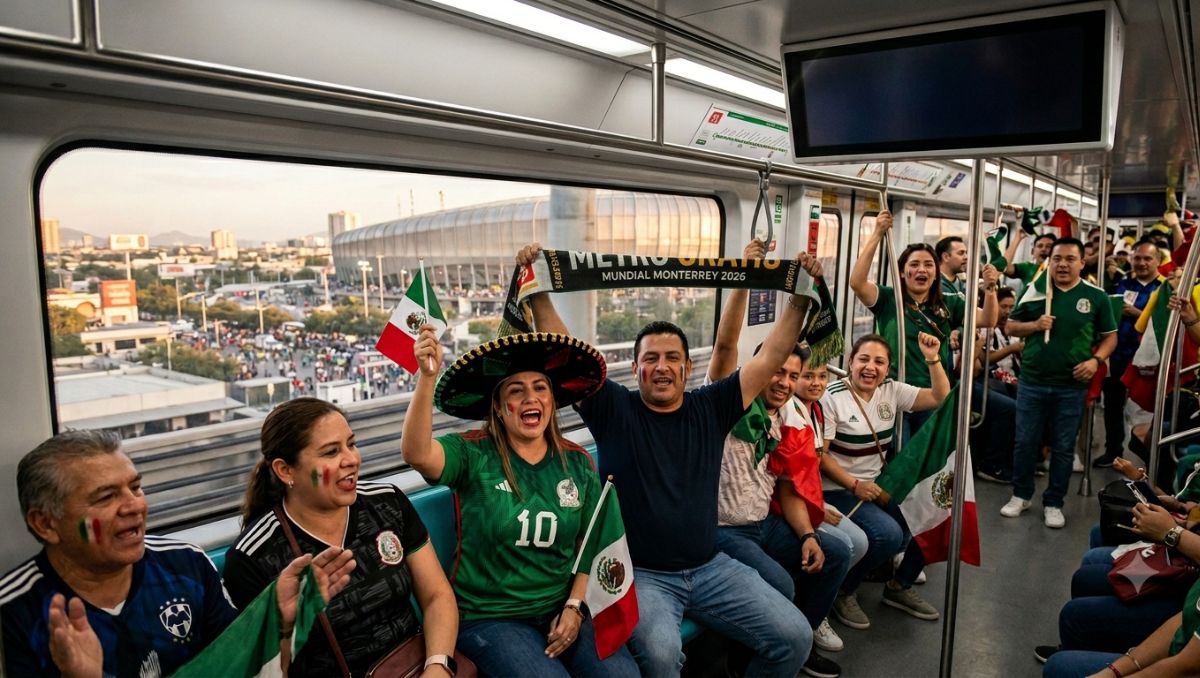 Servicio gratis de Metrorrey por partidos del Mundial. | Gemini