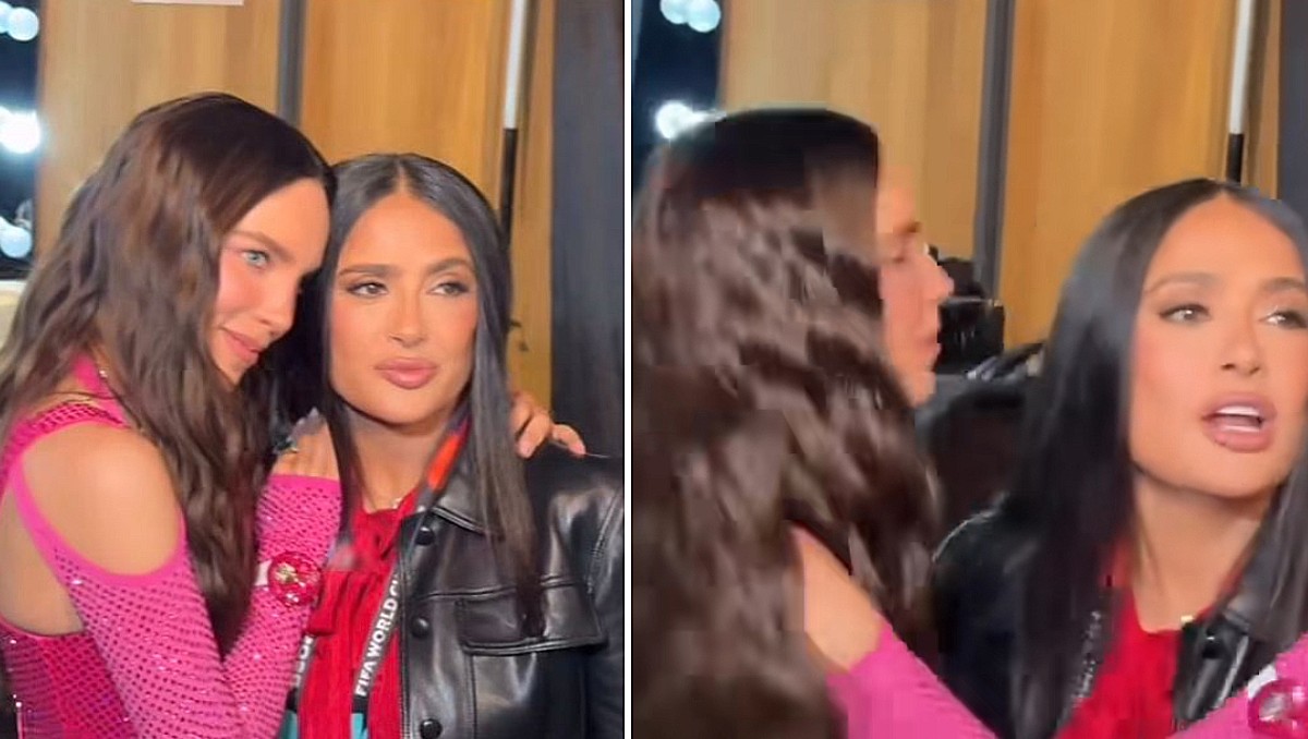 Video de Salma Hayek y Belinda desata controversia en redes (IG: @prensadanna)