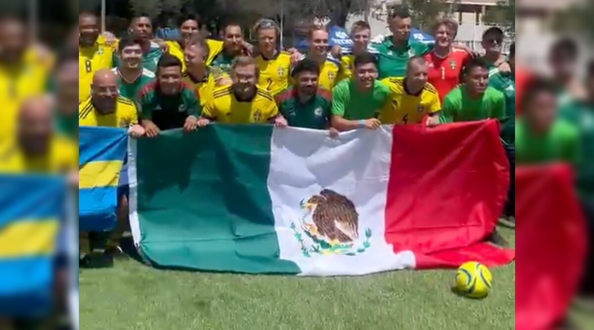 Afición de Suecia y de México conviven en Monterrey con un partido amistoso (Especial)