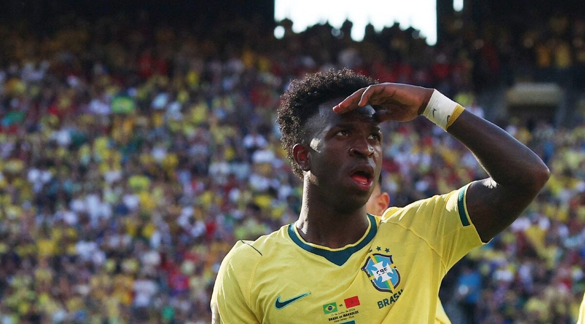 Brasil empató a Marruecos con gol de Vinícius Jr. (Reuters)