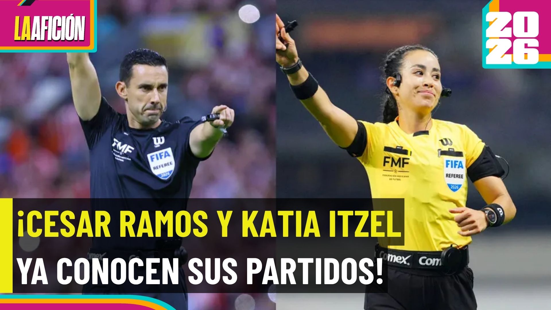 Definidos los partidos de Katia Itzel y César Ramos en el Mundial