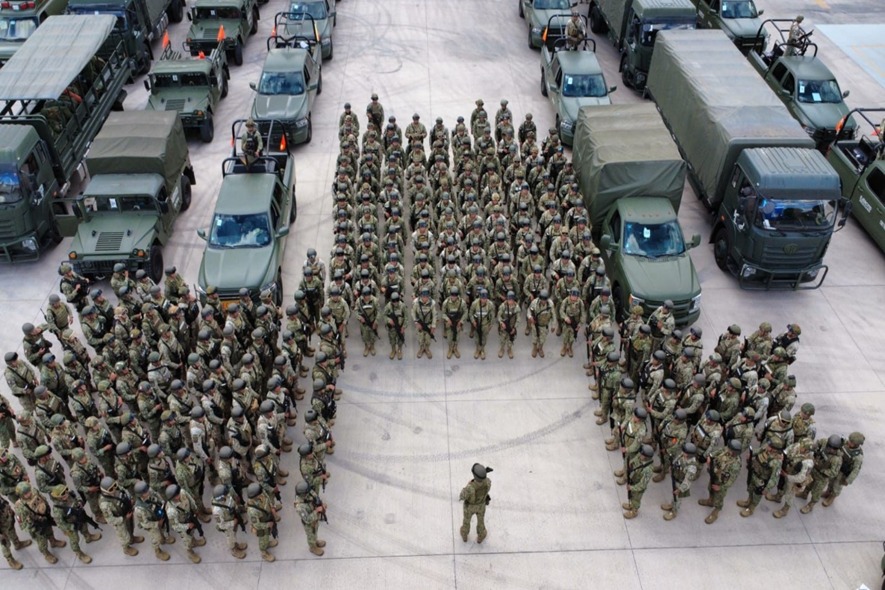 En Durango, refuerzan seguridad con 600 elementos del Ejército. | Cortesía: SEDENA.