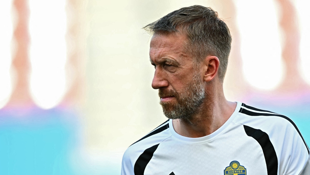 Graham Potter, entrenador de Suecia, niega haber tenido problemas con Edson Álvarez (AFP)
