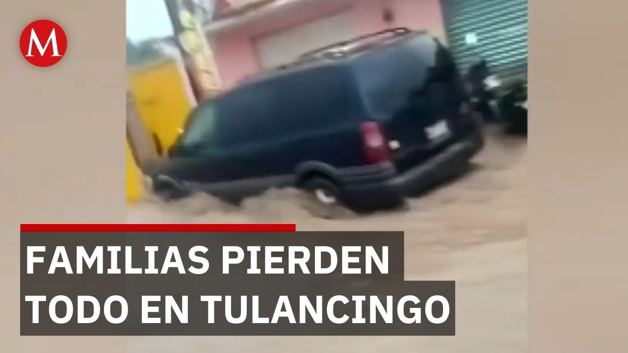 Inundaciones en Tulancingo dejan familias sin hogar; autoridades trabajan en limpieza de lodo