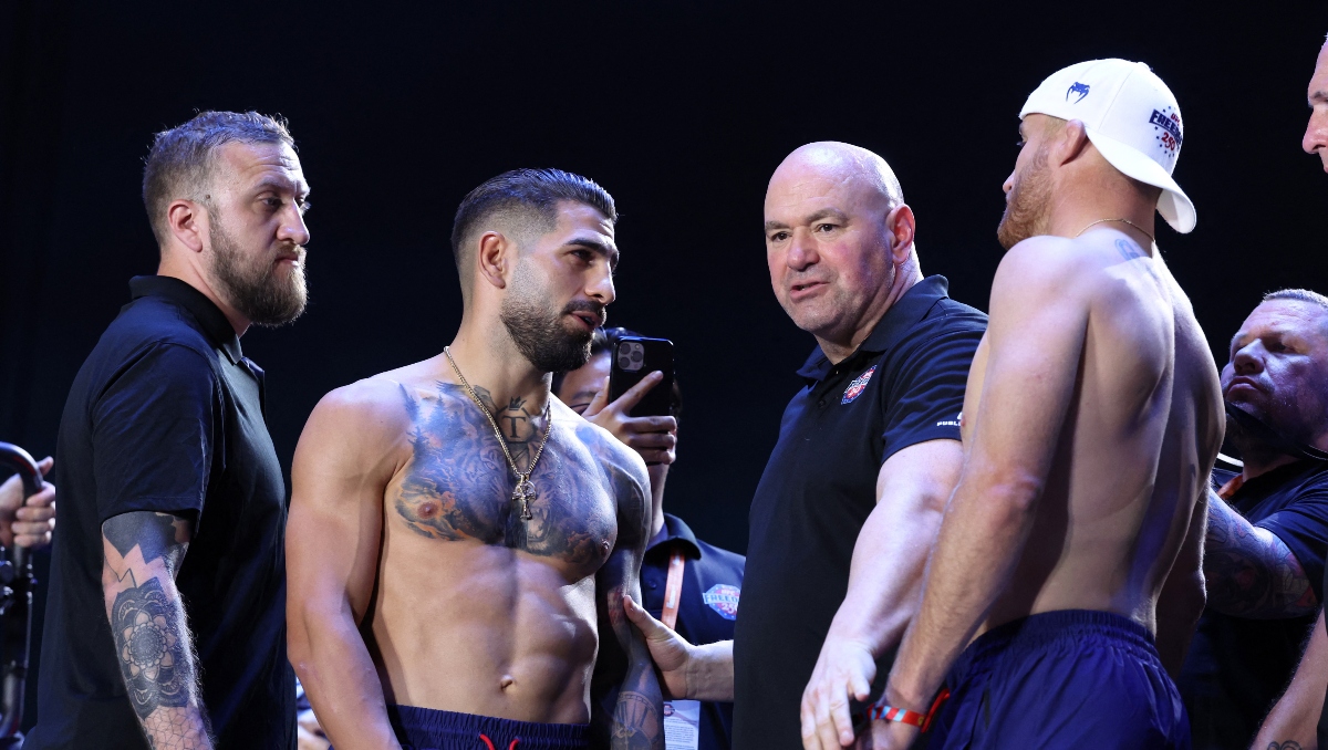 Topuria y Gaethje cumplen con la báscula y están listos para la pelea en la Casa Blanca (Reuters)