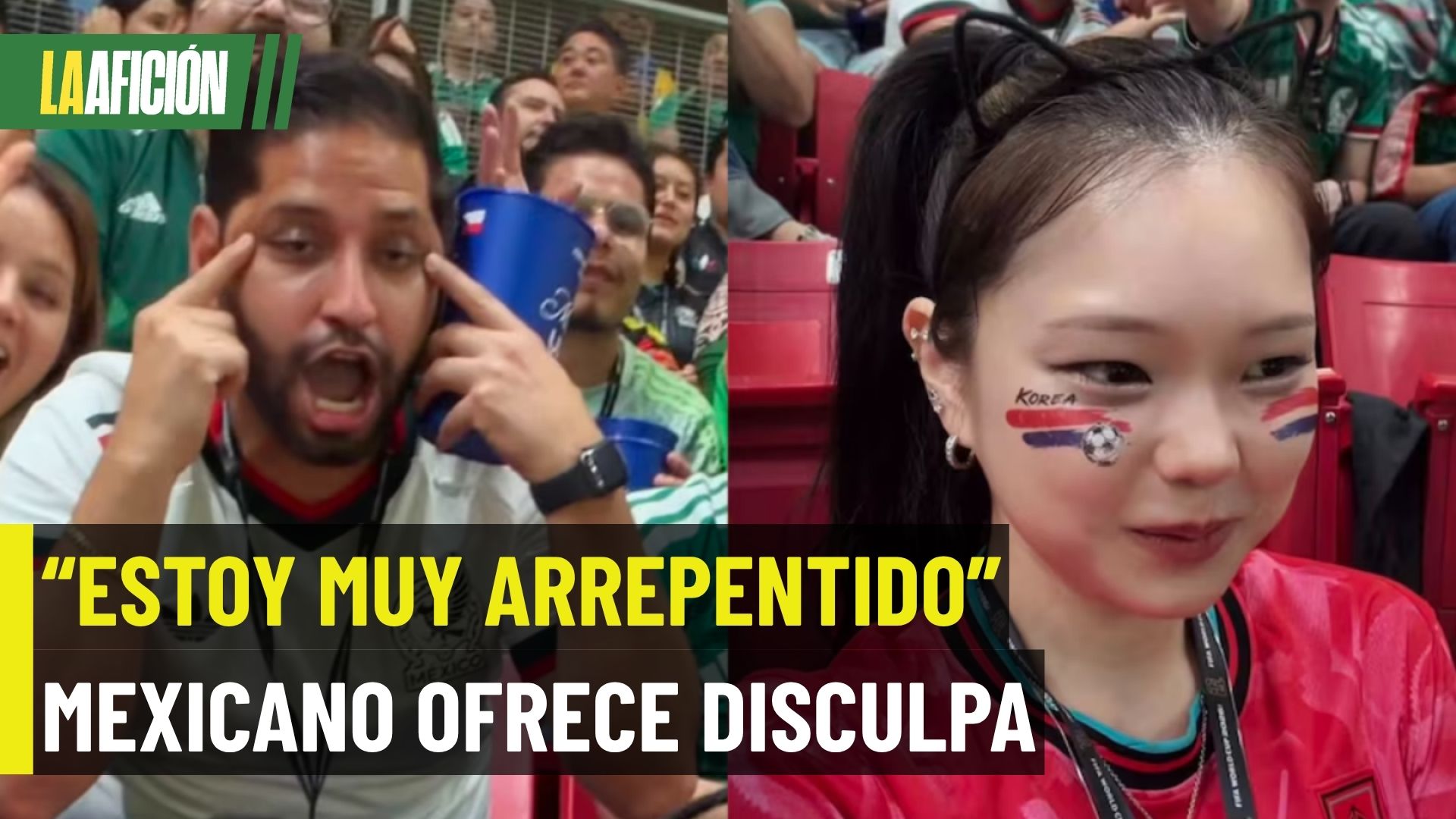 Aficionado mexicano se disculpa por gesto racista contra influencer coreana