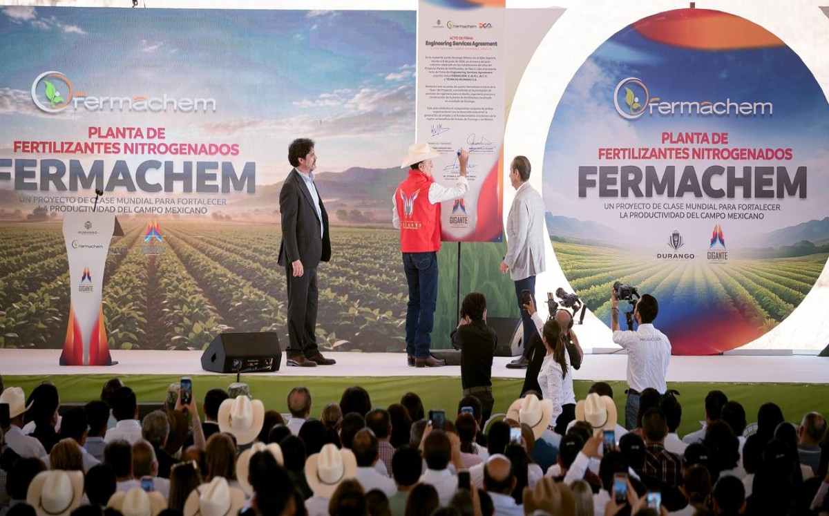 Se espera que con Fermachem se abra una nueva etapa para el desarrollo económico de Durango | Cortesía Gobierno de Durango