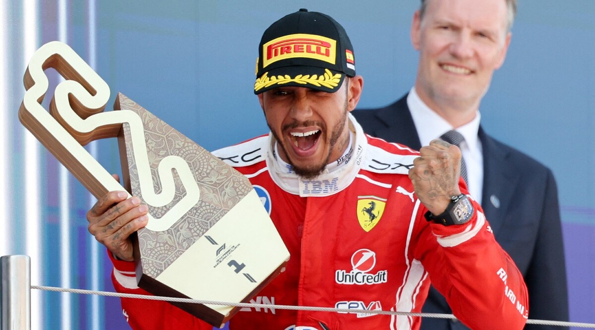 Lewis Hamilton gana el Gran Premio de Barcelona-Cataluña y su primera carrera con Ferrari (Reuters)
