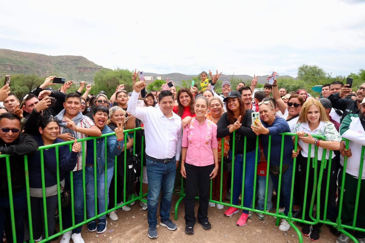 Ricardo Gallardo Cardona, gobernador de San Luis Potosí y la presidenta Claudia Sheinbaum. | @RGC_Mx vía X.