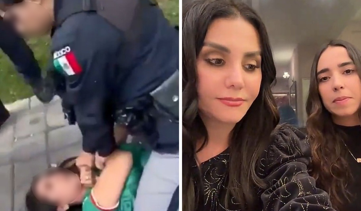 Ariana señaló a los elementos municipales de Cholula por supuesto abuso de la fuerza | Foto: Especial
