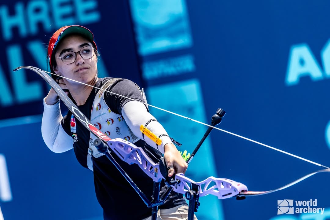 La arquera coahuilense logró el subcampeonato en Antalya, su primera medalla individual en el serial de Copas del Mundo.| Cortesía.