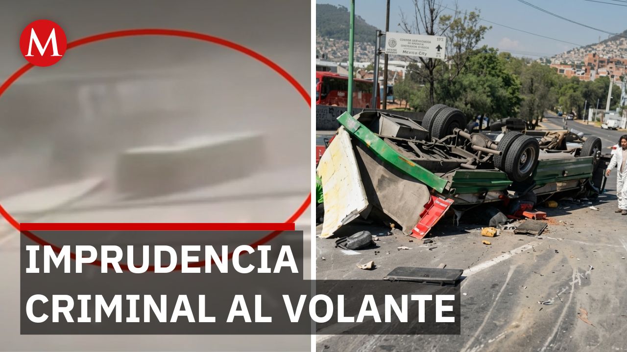 Dos choferes echaban carreras en autopista mientras 13 pasajeros viajaban sin saberlo