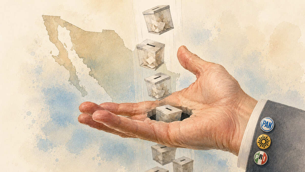 En la última década, PRI, PAN y PRD pasaron de gobernar los 32 estados, a conservar el control en apenas seis territorios. | Diseño: MILENIO