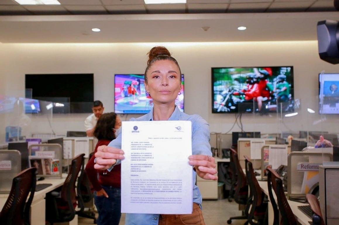 La diputada advirtió que la bancada de MC no se quedará callada ante la omisión de Morena y aliados. | Foto: Especial