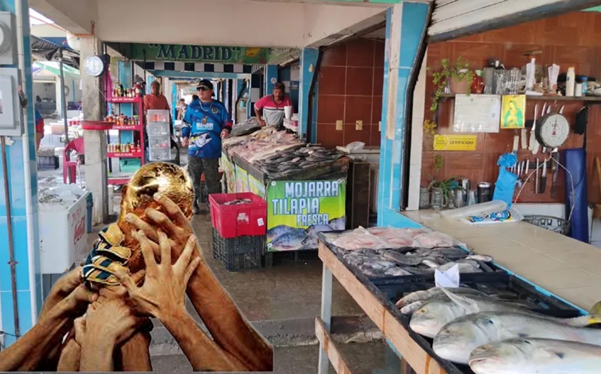 Euforia mundialista extrañamente incrementa venta de mariscos en Tamaulipas. | Foto: Sergio Sánchez