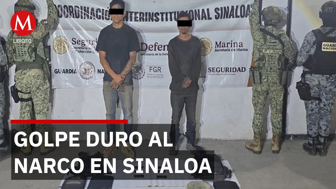 Fuerzas federales capturan a Iván N el 24 y 10 criminales más en Sinaloa