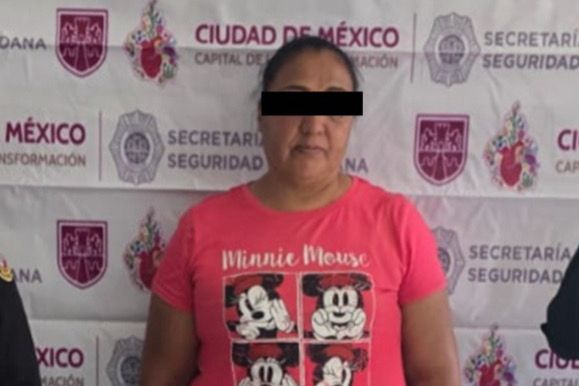 La mujer fue detenida en inmediaciones del reclusorio Norte.