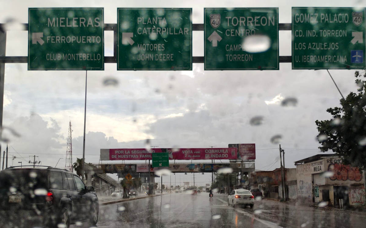 Lluvia sorprende a La Laguna. | Foto: Verónica Rivera