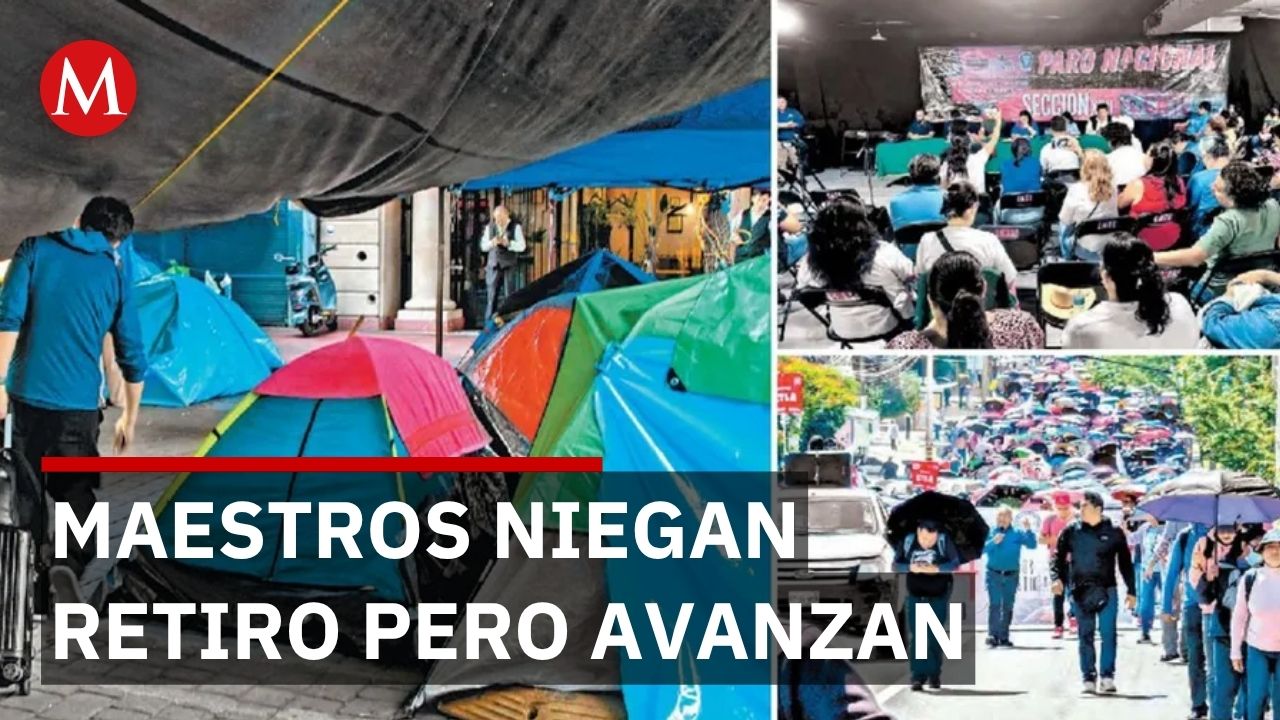 Maestros levantan campamento pero niegan retirarse; preparan bloqueos mayores en casetas