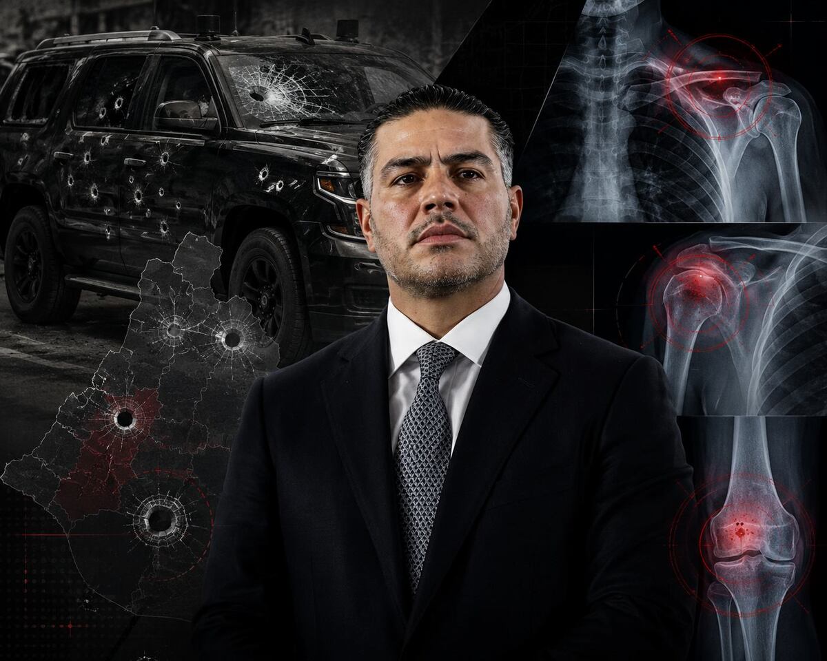 La camioneta en la que viajaba García Harfuch recibió más de 400 impactos de bala | Diseño: Rafael Mejía.