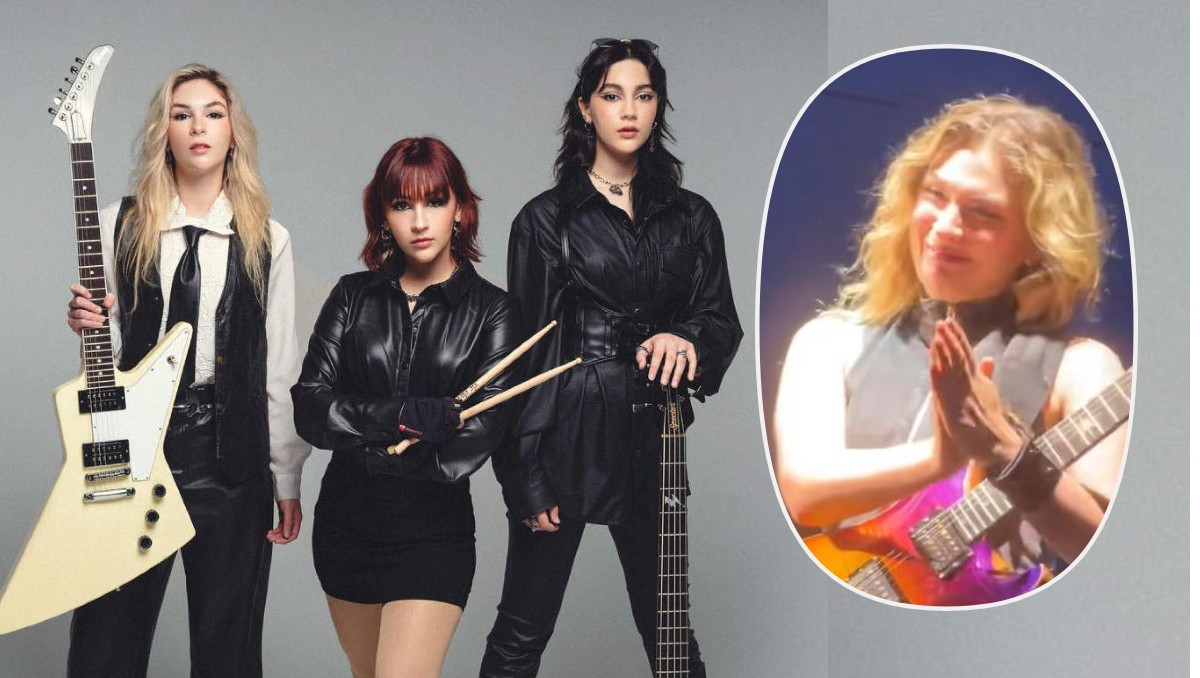 La cantante de la banda se mostró conmovida durante el show. | Especial
