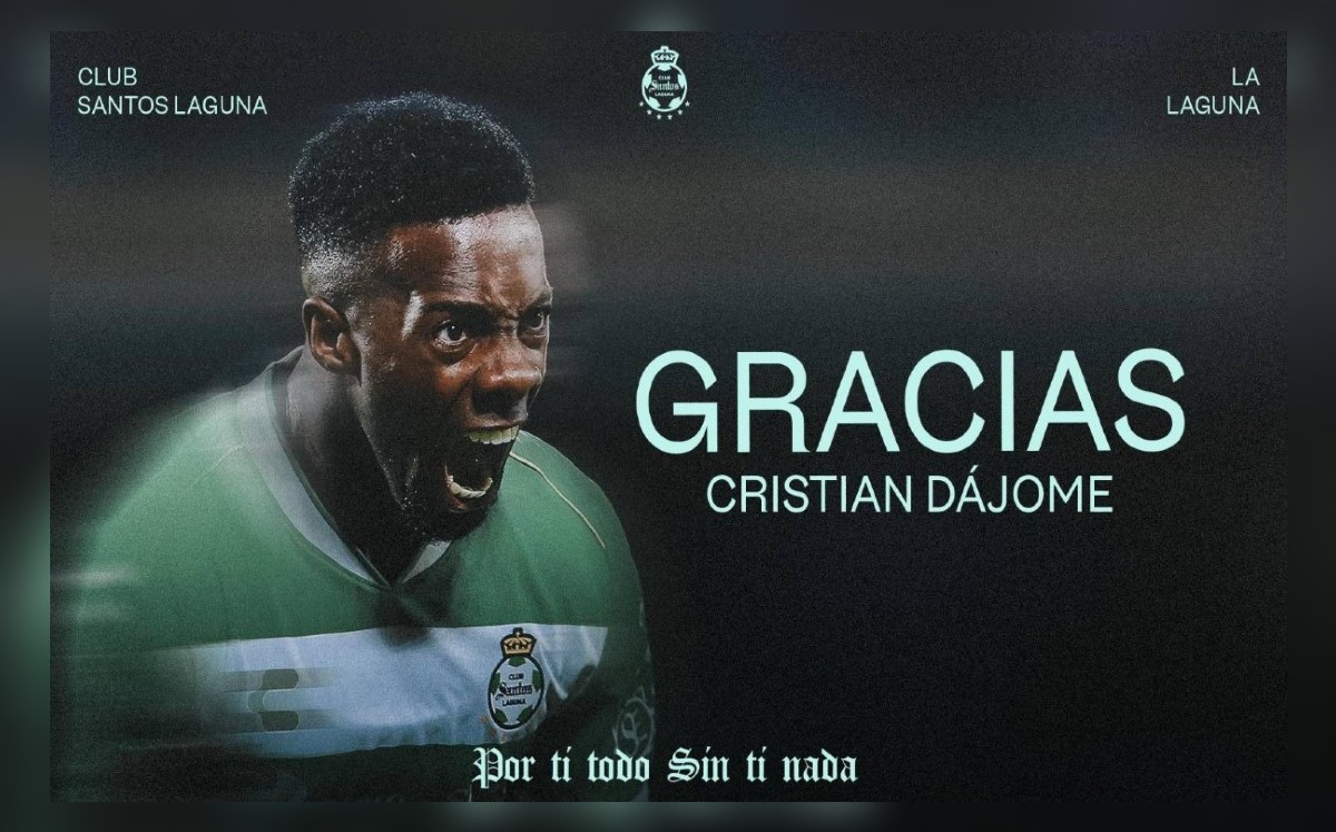 Cristian Dájome dice adiós a Santos Laguna | Cortesía Club Santos