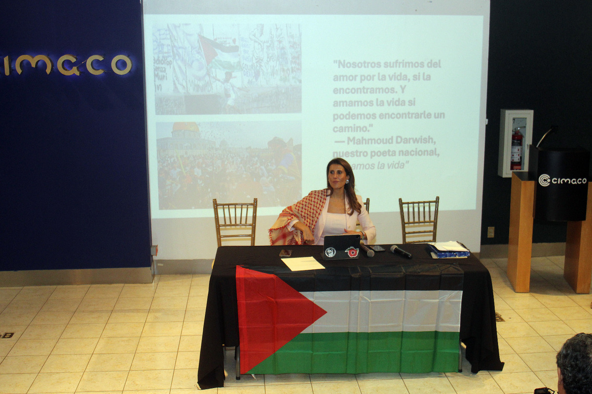 La embajadora del Estado de Palestina en México, Nadya Rasheed. | Rolando Riestra.