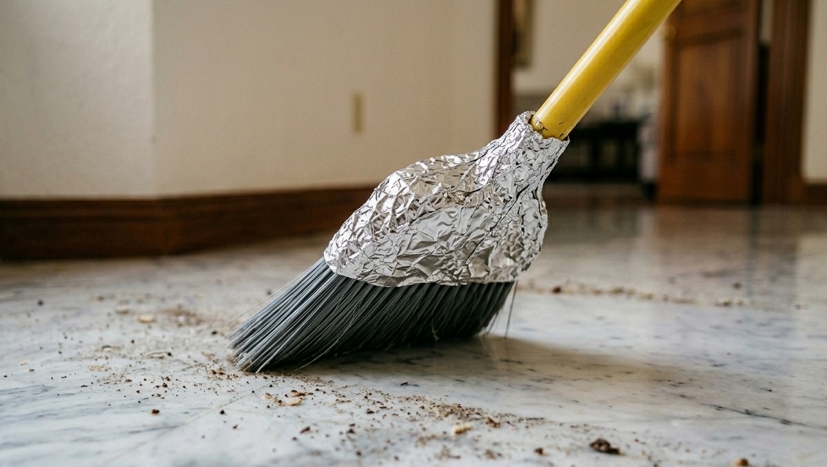 Papel aluminio en la escoba: qué hay detrás del truco casero que se volvió tendencia. | FOTO: MILENIO