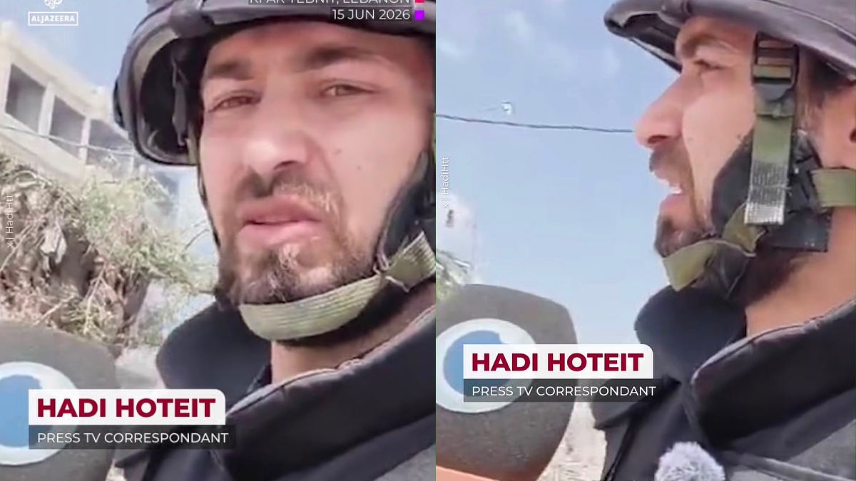 Reportero vive ataque en vivo durante transmisión en el Líbano | VIDEO