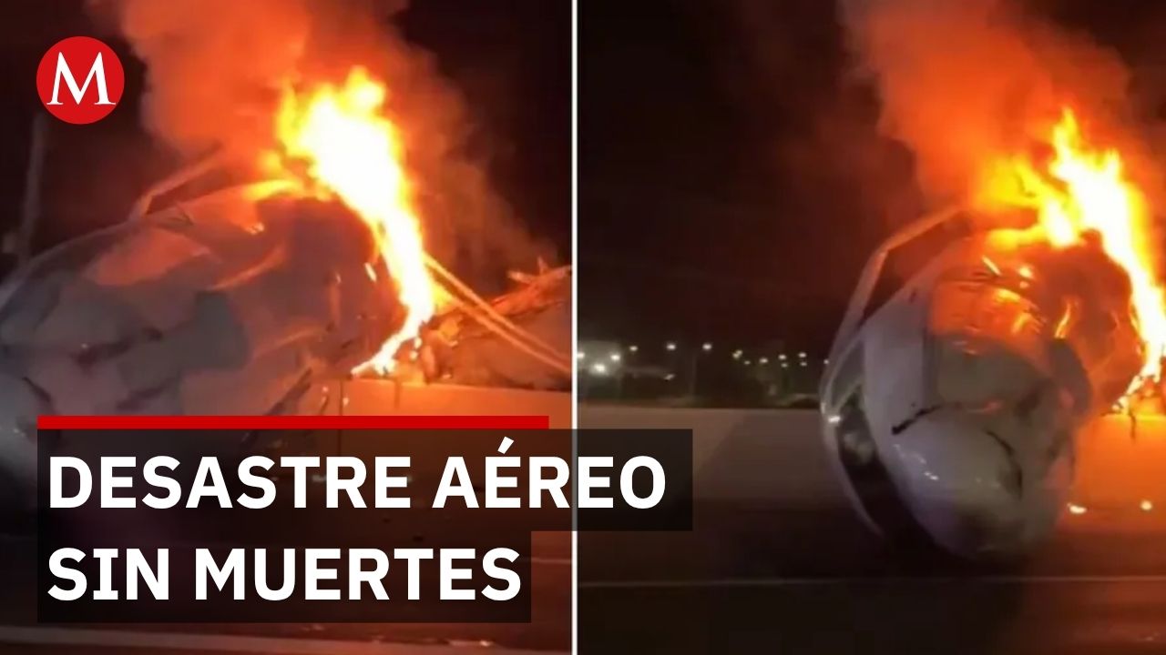 Aeronave de lujo se desploma cerca de Laredo, Texas sin reportar muertes hasta ahora