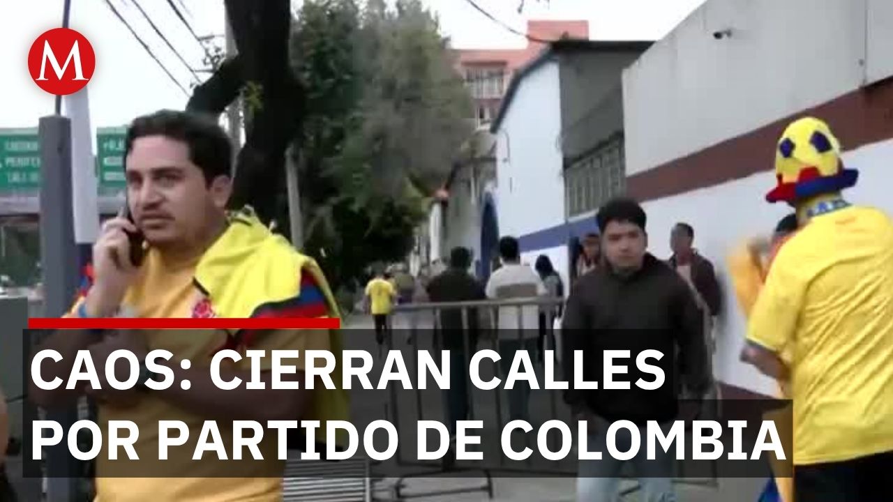 Aficionados colombianos celebran en sur de CDMX mientras autoridades cierran calles