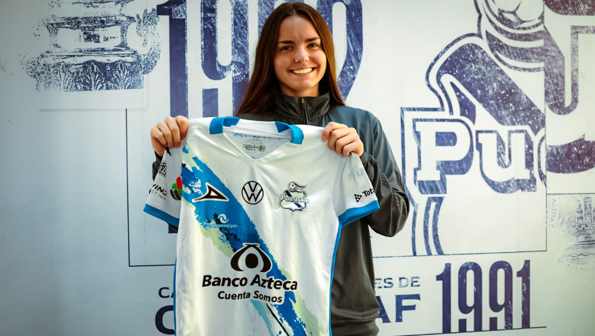 Brina Micheels llega al Puebla Femenil para el Apertura 2026 | Cortesía Club Puebla Femenil