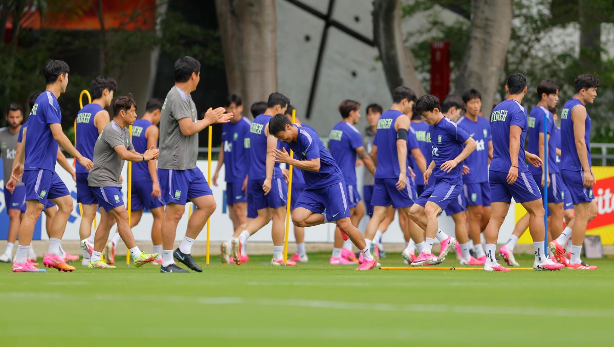 Derriban dron que sobrevolaba el entrenamiento de Corea del Sur previo a partido ante México (EFE)