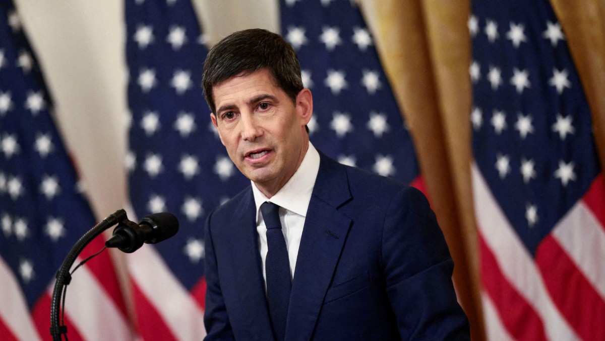 Kevin Warsh, presidente de la Reserva Federal, en un discurso el día de su ceremonia de juramento, en el Salón Este de la Casa Blanca. | Foto: Reuters