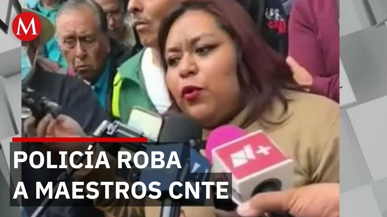 Policía encapsula y roba a maestros de SETEC en CdMx sin identificación oficial