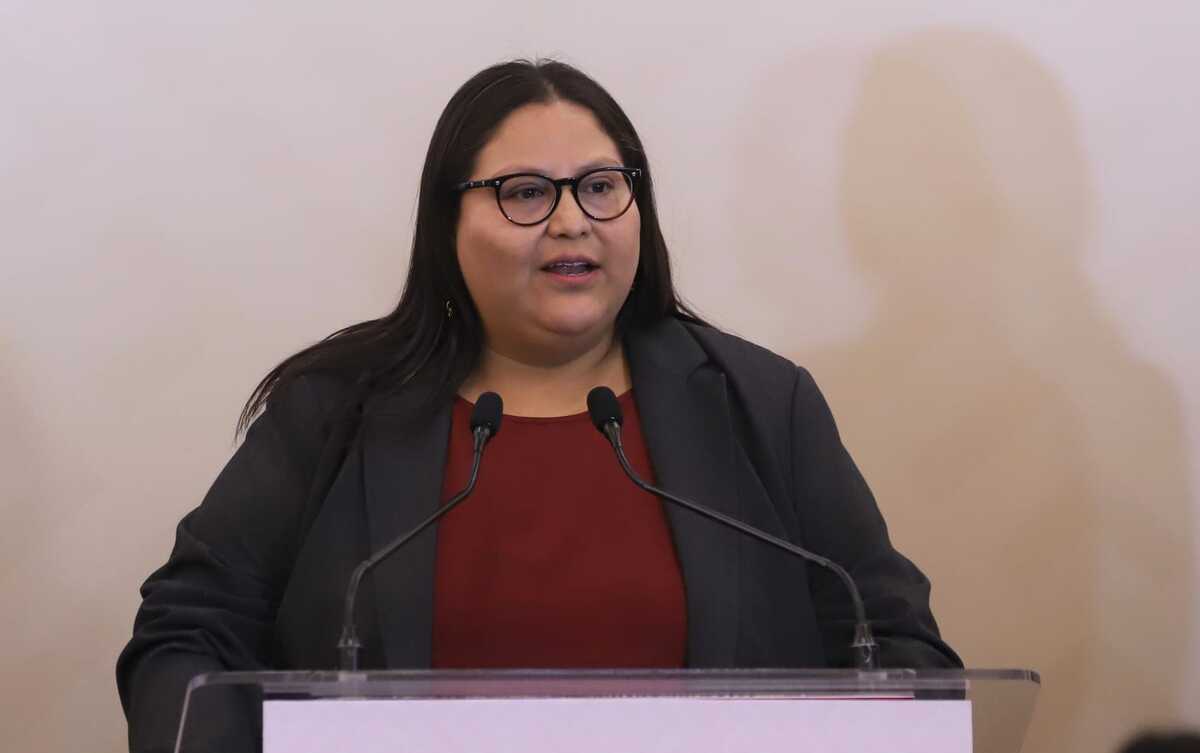 La presidenta de la Comisión de Elecciones de Morena, Citlalli Hernández, ofreció detalles sobre el proceso interno. | Foto: Javier Ríos