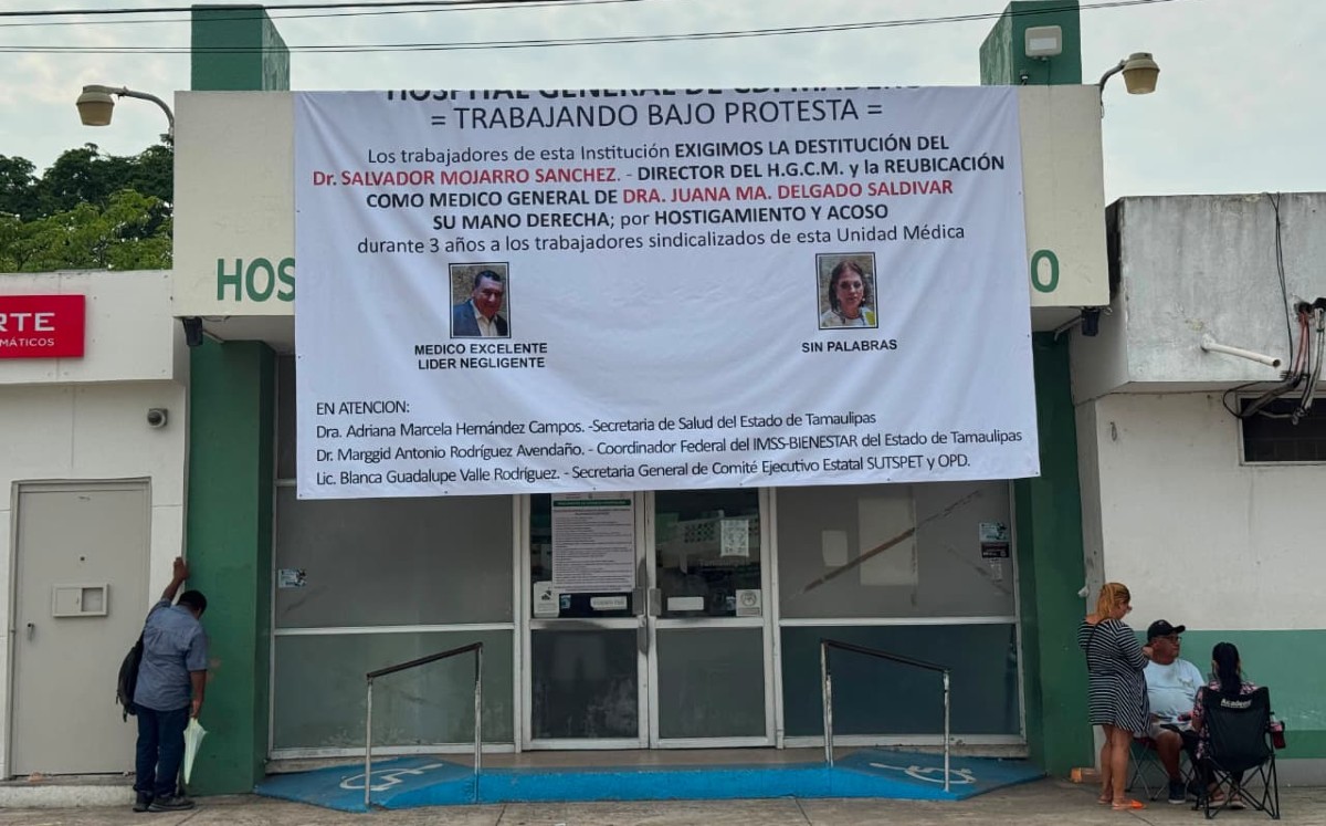 Trabajadores piden destitución de titular del Hospital de Madero. | Alberto Cano