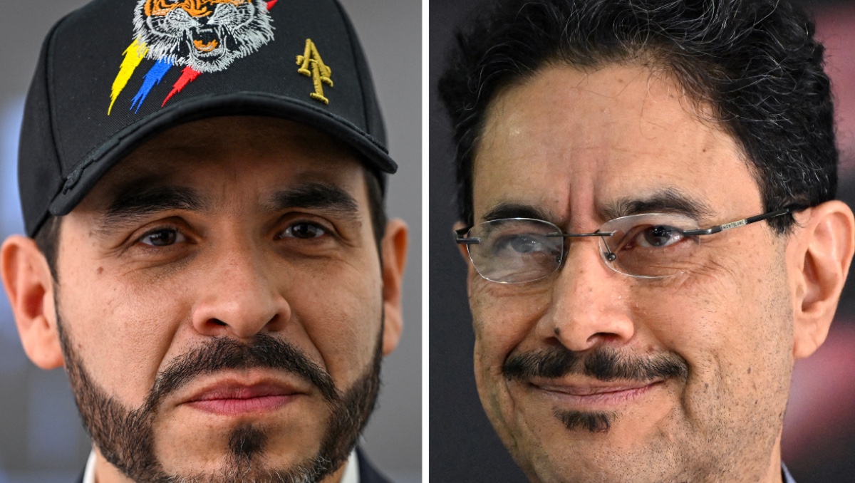Abelardo de la Espriella e Iván Cepeda. | AFP