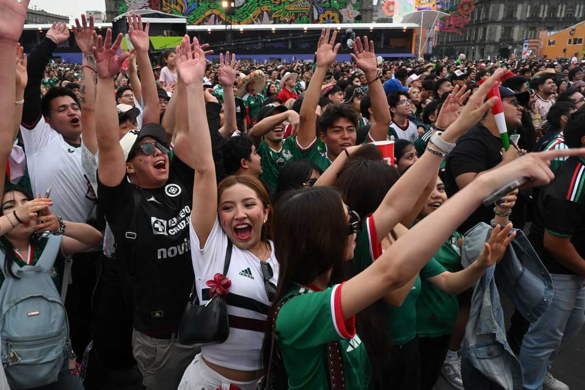Aficionados disfrutan del México vs Corea del Sur desde el Fan Fest de la CdMx (Daniel Augusto)