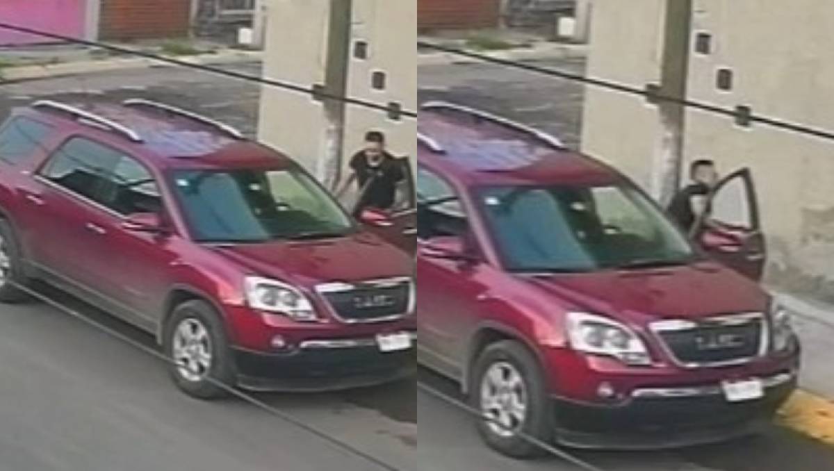 El agresor sexual escapó en una camioneta roja tras el paso de otro vehículo. | Foto: RRSS